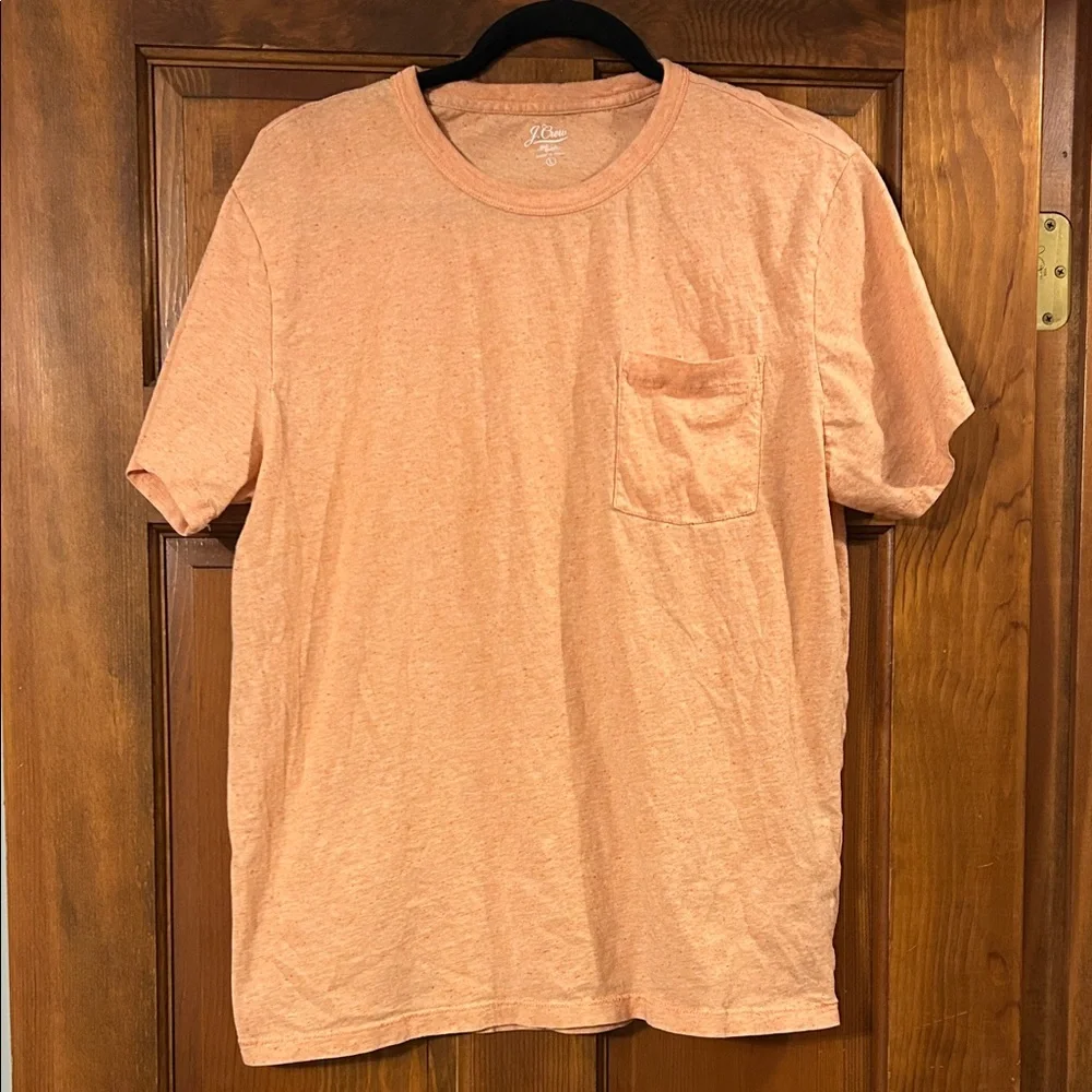 J. Crew Men’s Orange Short Sleeve Tee, Large